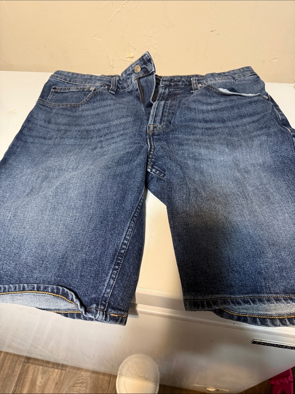 Calvin Klein Jeans Men's Dark Blue Denim Shorts